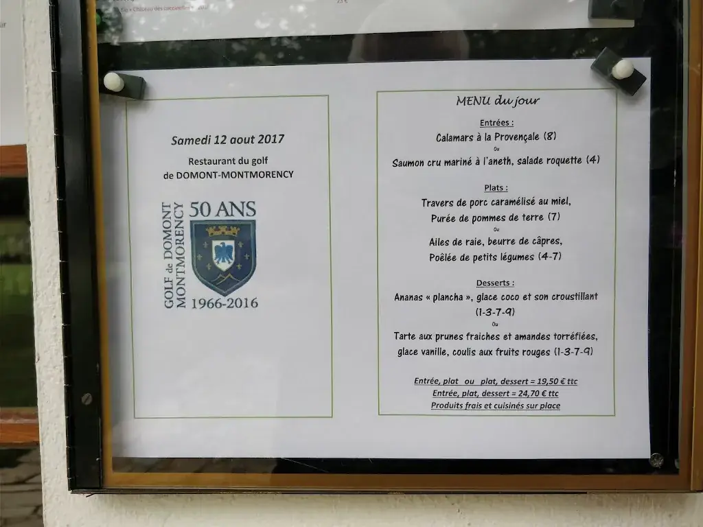 Menu_Restaurant du Golf de Domont_Domont_image_4