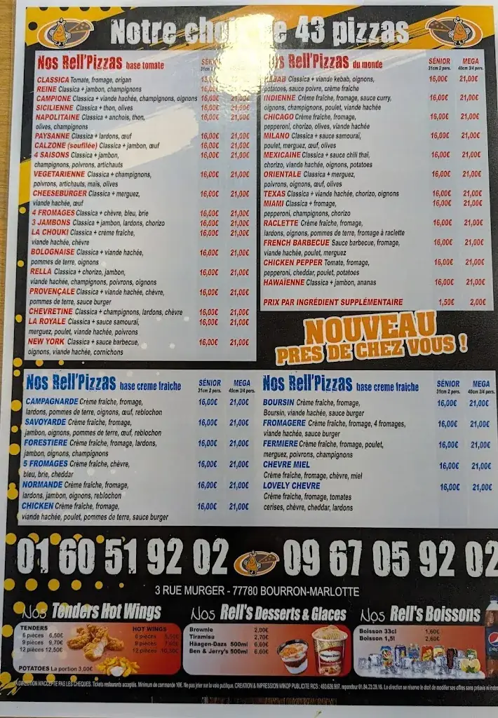 Menu_Pizza Rella Bourron Marlotte_Bourron-Marlotte_image_4