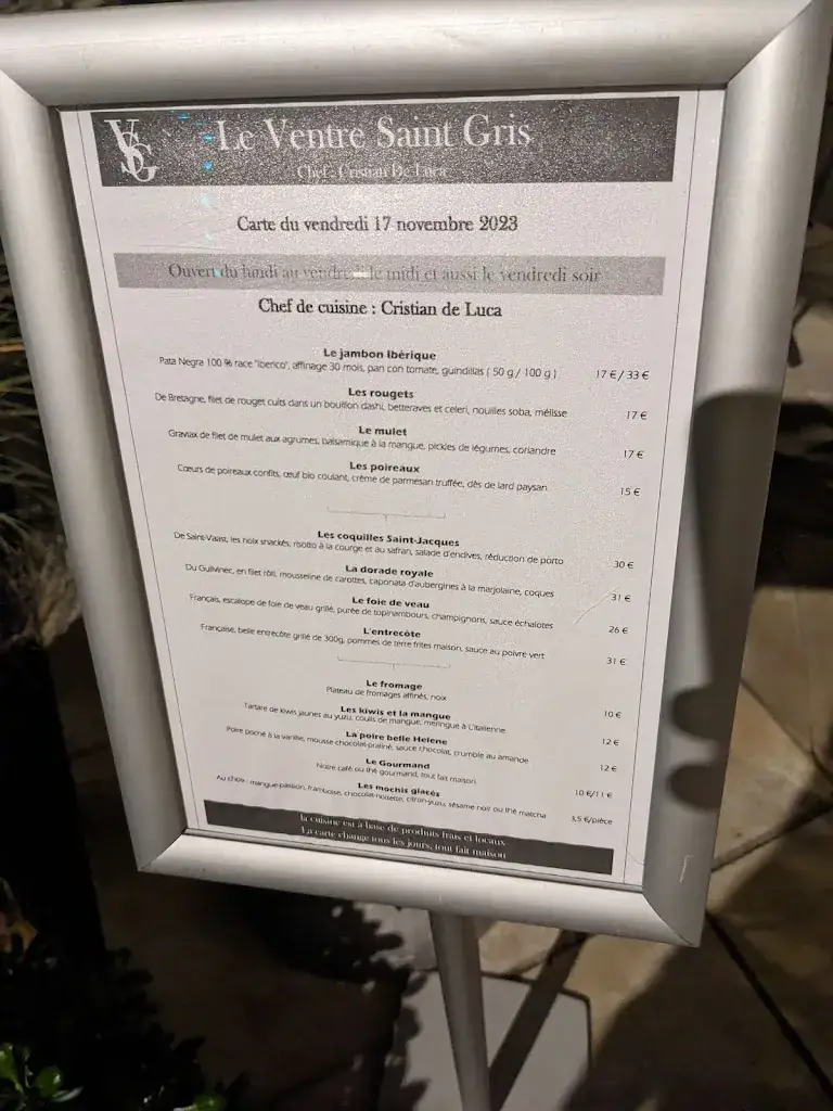 Menu_Le Ventre Saint Gris_Bezons_image_1