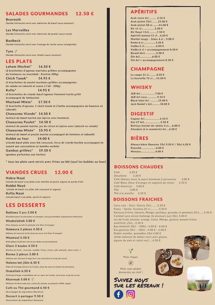 Menu_Les Merveilles Du Liban_Bezons_image_1