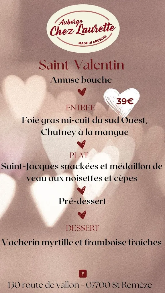 Menu_Auberge Chez Laurette_Saint-Remèze_image_1