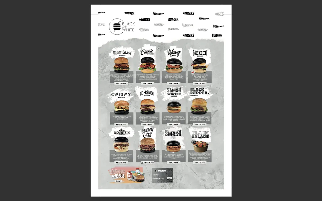 Menu_Black & White Burger Bezons_Bezons_image_2