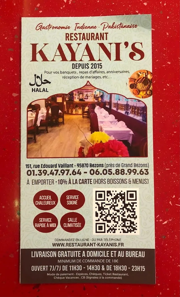 Menu_Restaurant Kayanis_Bezons_image_1