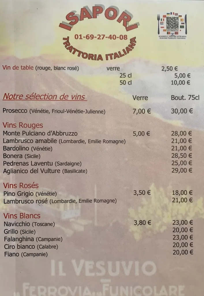Menu_ISAPORI -Pizzeria- Italienne-epiceri fine-trattoria-traiteur_Lardy_image_2