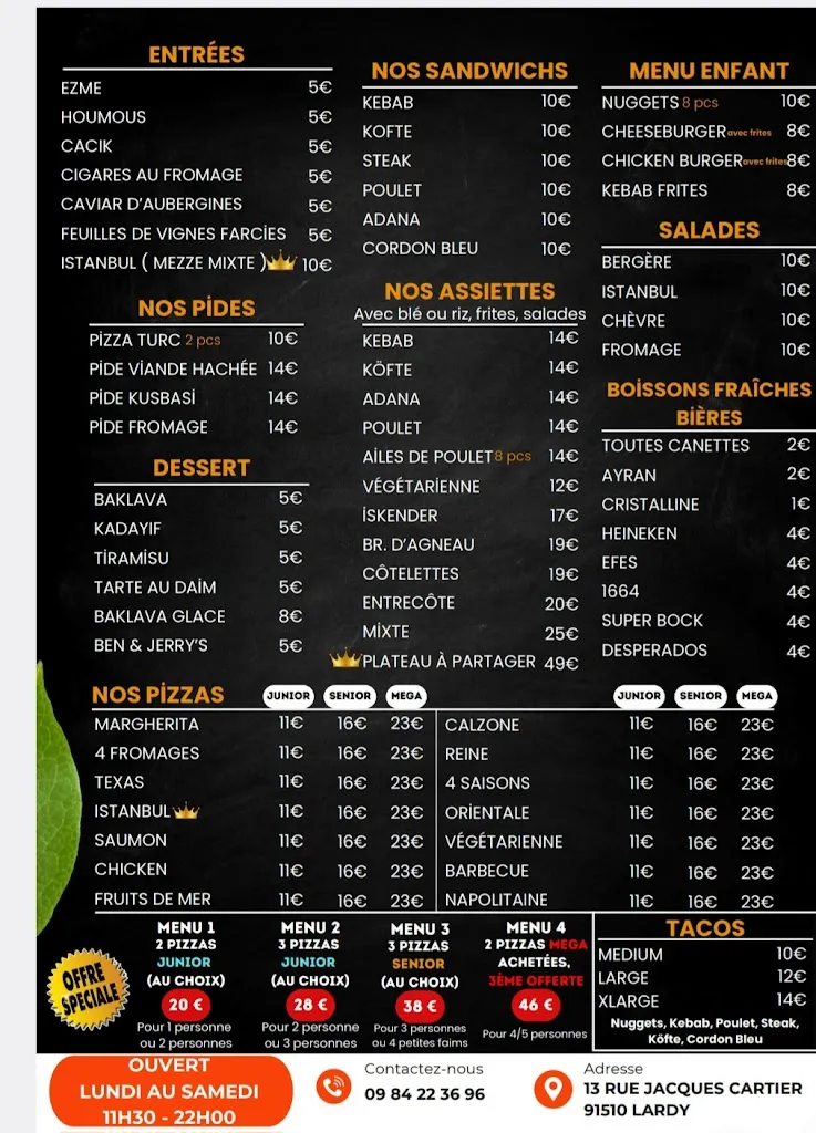 Menu_Istanbul Grill Lardy_Lardy_image_1