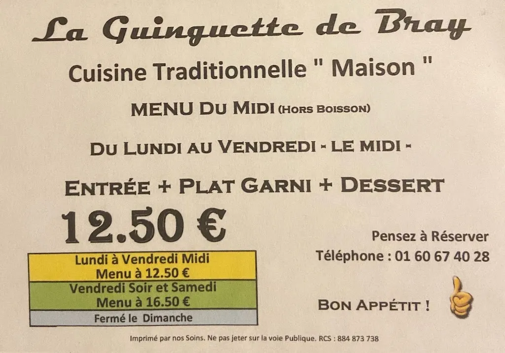 Menu_La Guinguette de Bray_Bray-sur-Seine_image_1