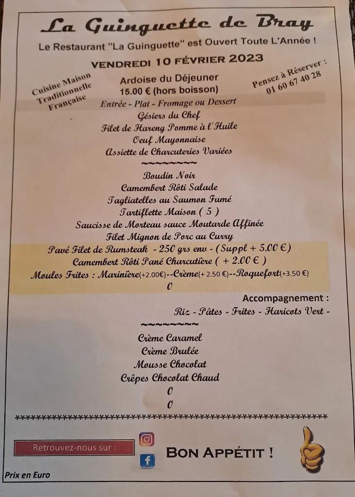 Menu_La Guinguette de Bray_Bray-sur-Seine_image_2