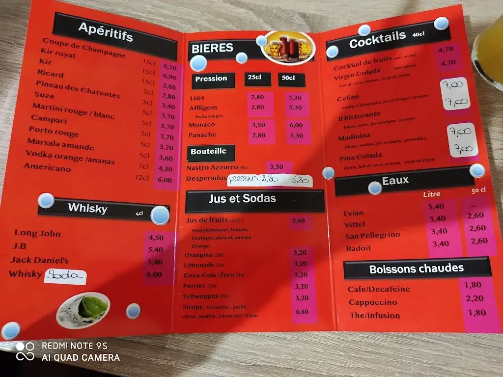Menu_il Ristorante_Bray-sur-Seine_image_1