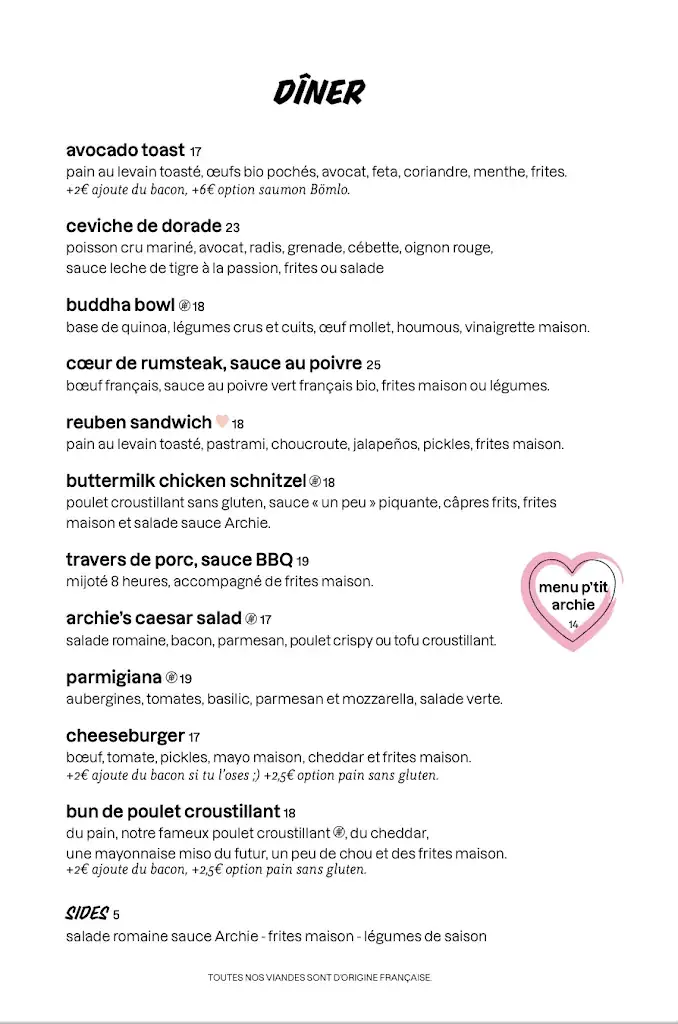 Menu_Archie - Bourg-la-Reine_Bourg-la-Reine_image_4