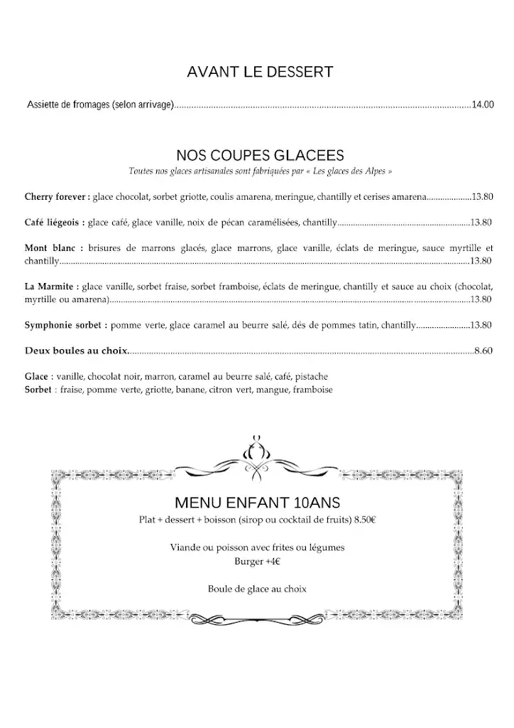 Menu_La Marmite - restaurant français_Bonneuil-sur-Marne_image_4