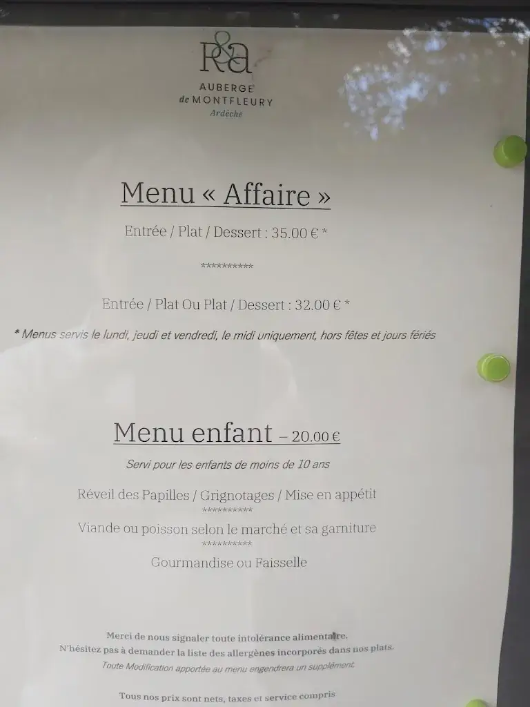 Menu_Hostel De Montfleury_Saint-Germain_image_1