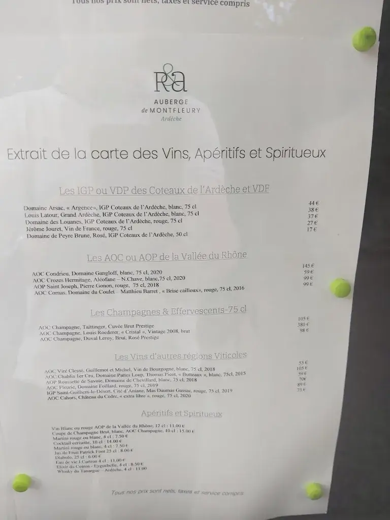 Menu_Hostel De Montfleury_Saint-Germain_image_4