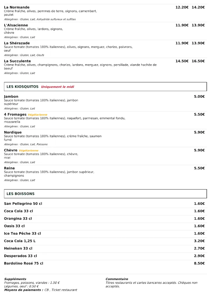 Menu_LE KIOSQUE A PIZZAS à Bréval_Bréval_image_1