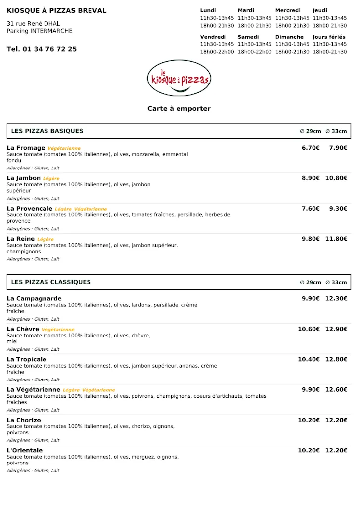 Menu_LE KIOSQUE A PIZZAS à Bréval_Bréval_image_2