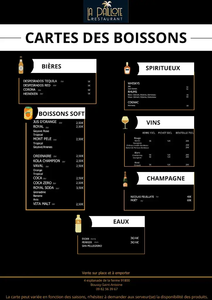 Menu_La Paillote Restaurant_Boussy-Saint-Antoine_image_2