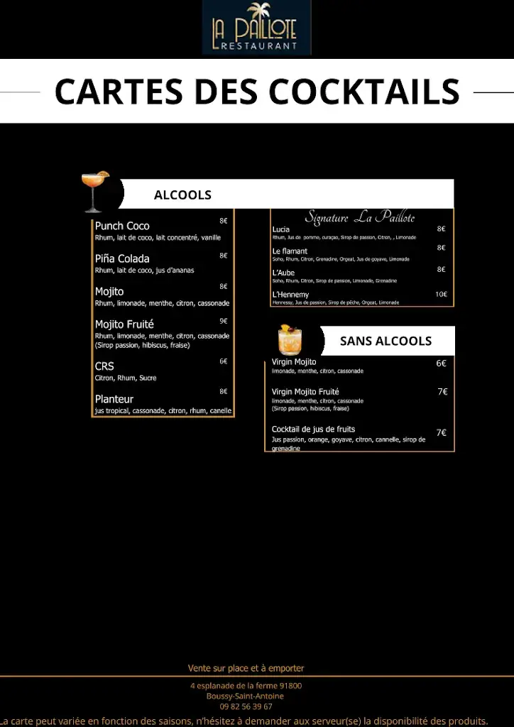 Menu_La Paillote Restaurant_Boussy-Saint-Antoine_image_3