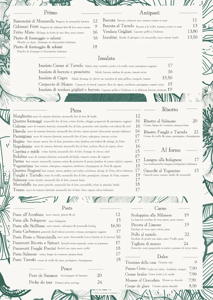 Menu_La Trattoria - Restaurant Italien - Pizzeria_Mandres-les-Roses_image_1