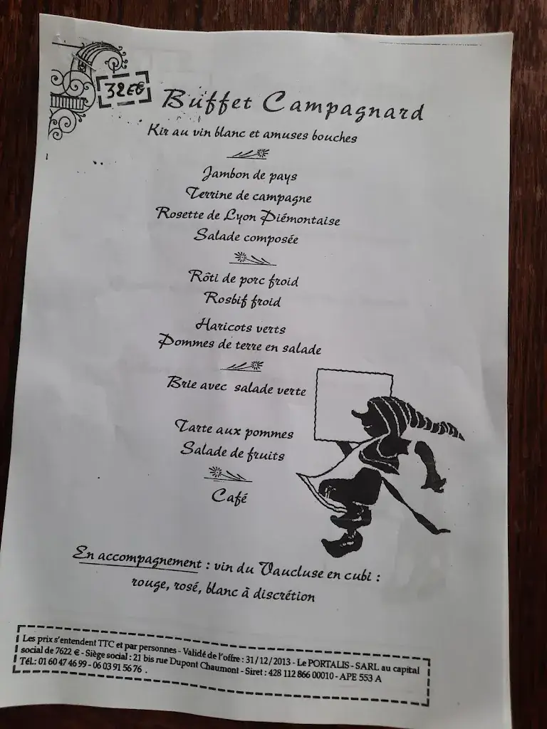 Menu_Restaurant Le Portalis_Brunoy_imagen_2