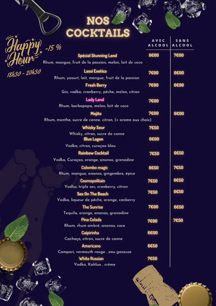 Menu_Stunning Land_Bobigny_image_3