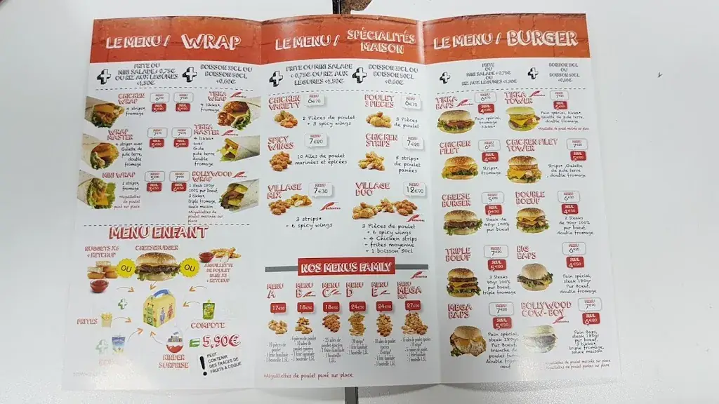 Menu_Chicken Village_Bobigny_image_1