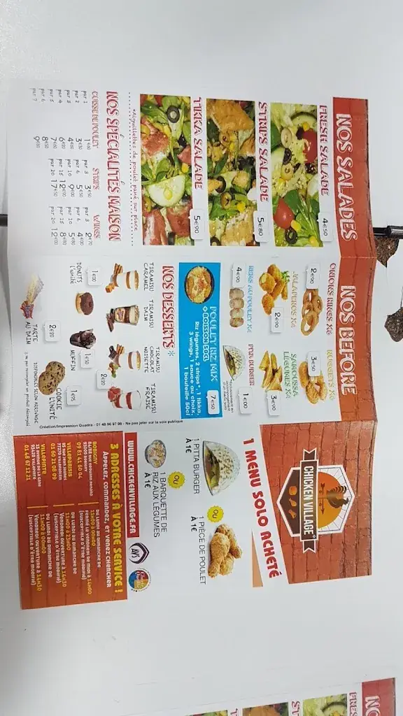 Menu_Chicken Village_Bobigny_image_2