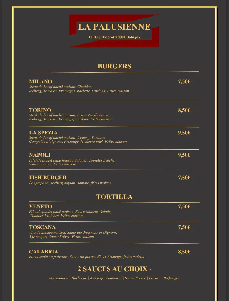 Menu_La Palusienne_Bobigny_image_1