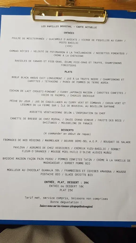 Menu_Les Papilles Bougival 78_Bougival_image_2