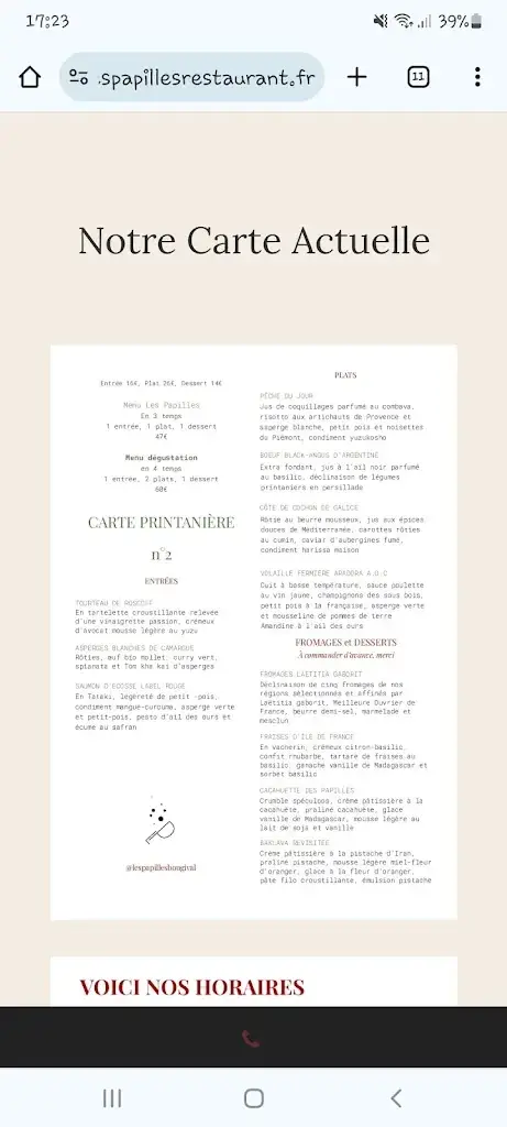 Menu_Les Papilles Bougival 78_Bougival_image_4