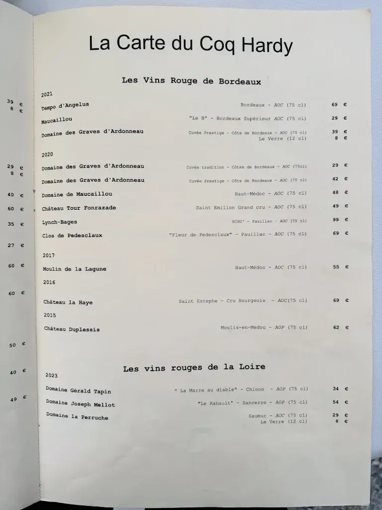 Menu_Le Coq De Bougival_Bougival_image_4