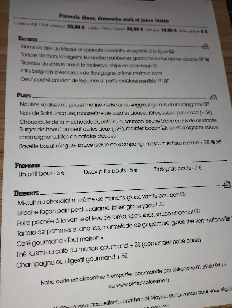 Menu_Bistrot Côté Seine_Bougival_image_1