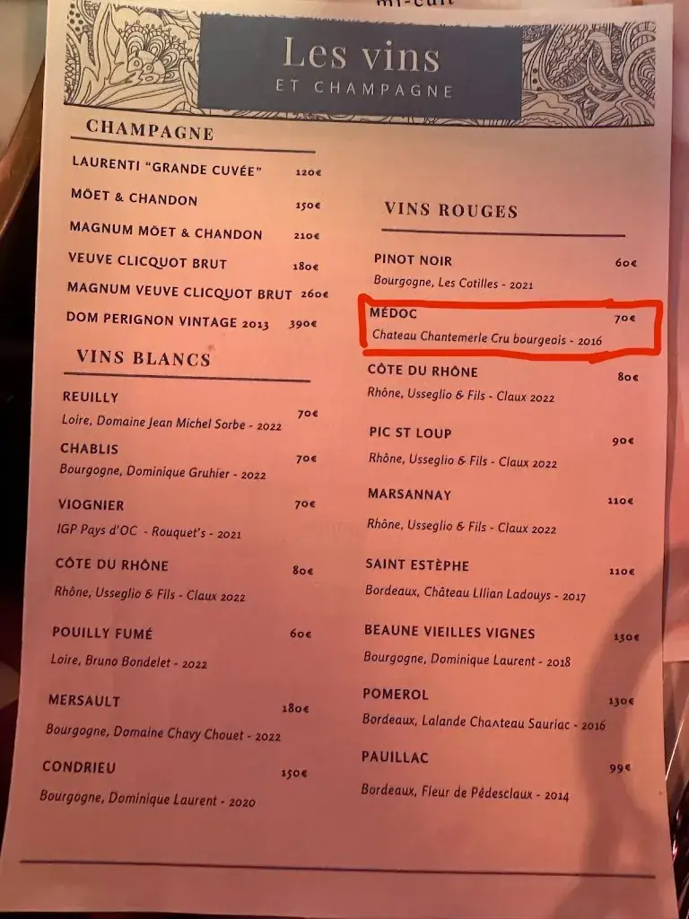 Menu_La Maison Louveciennes_Louveciennes_image_1