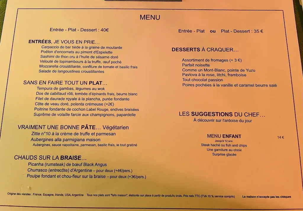 Menu_La Maison Louveciennes_Louveciennes_image_2