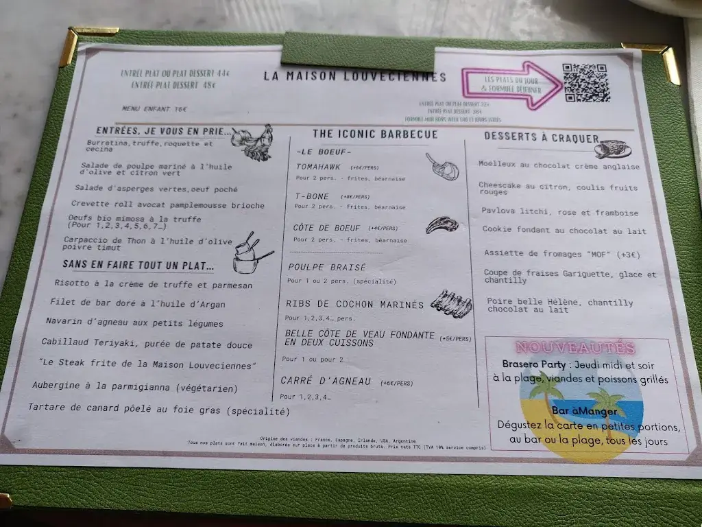 Menu_La Maison Louveciennes_Louveciennes_image_3