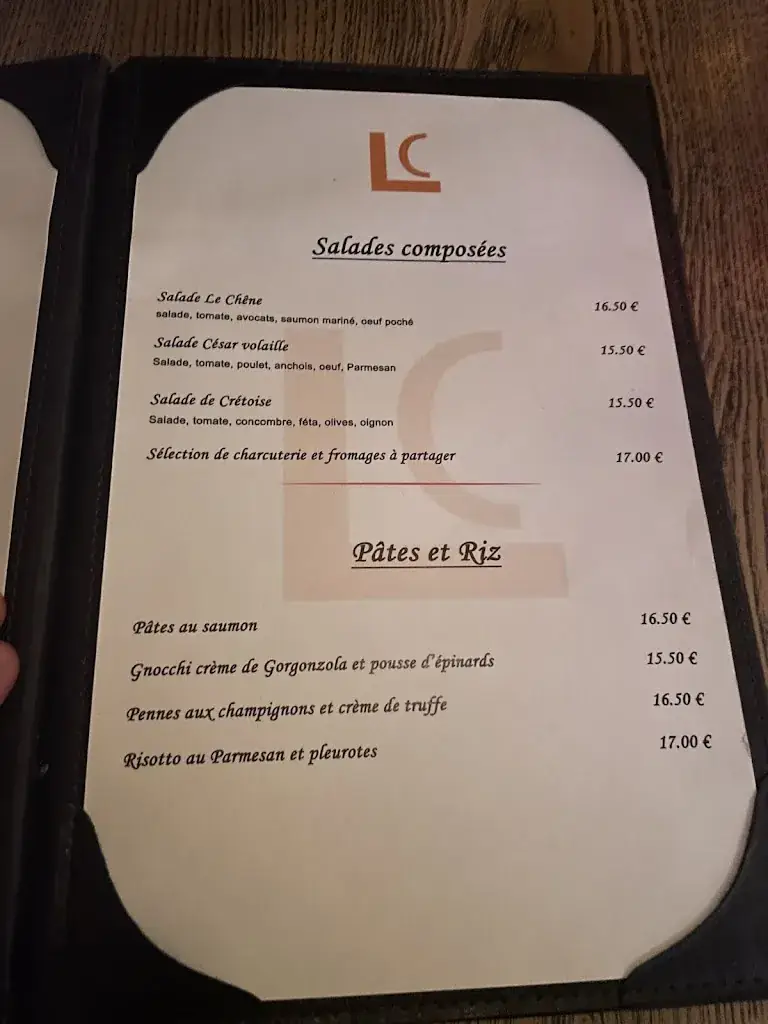 Menü_Restaurant LE CHENE_Bondy_Bild_4