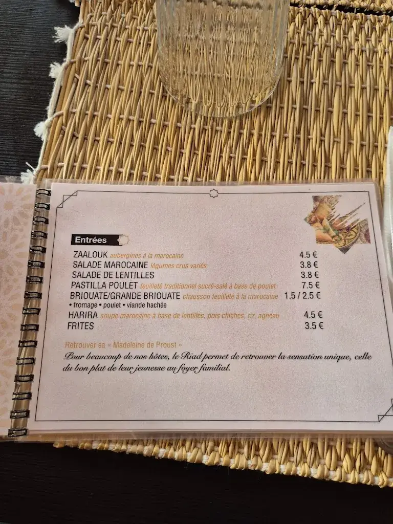 Menu_Restaurant LE RIAD_Bondy_imagen_1