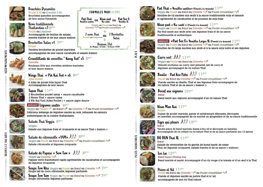 Menu_VERY PAD THAÏ_Bondy_image_1