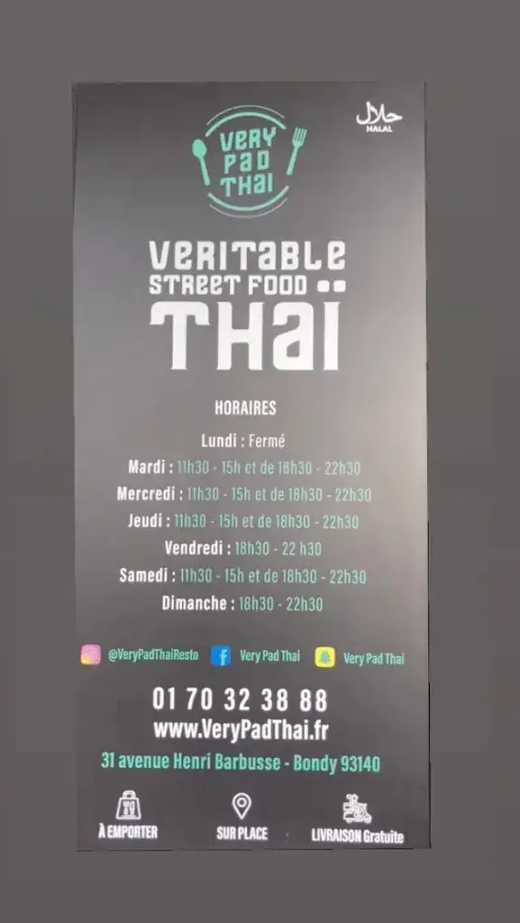 Menu_VERY PAD THAÏ_Bondy_image_4