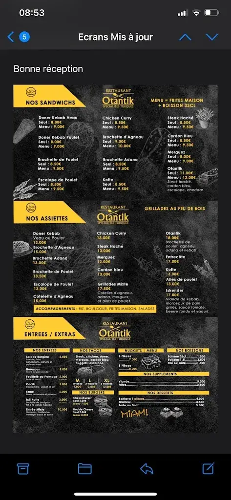 Menu_Otantik Restaurant_Bondy_immagine_1