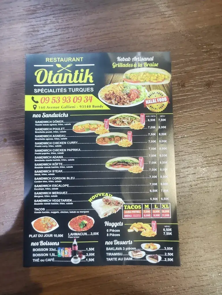 Menu_Otantik Restaurant_Bondy_immagine_3