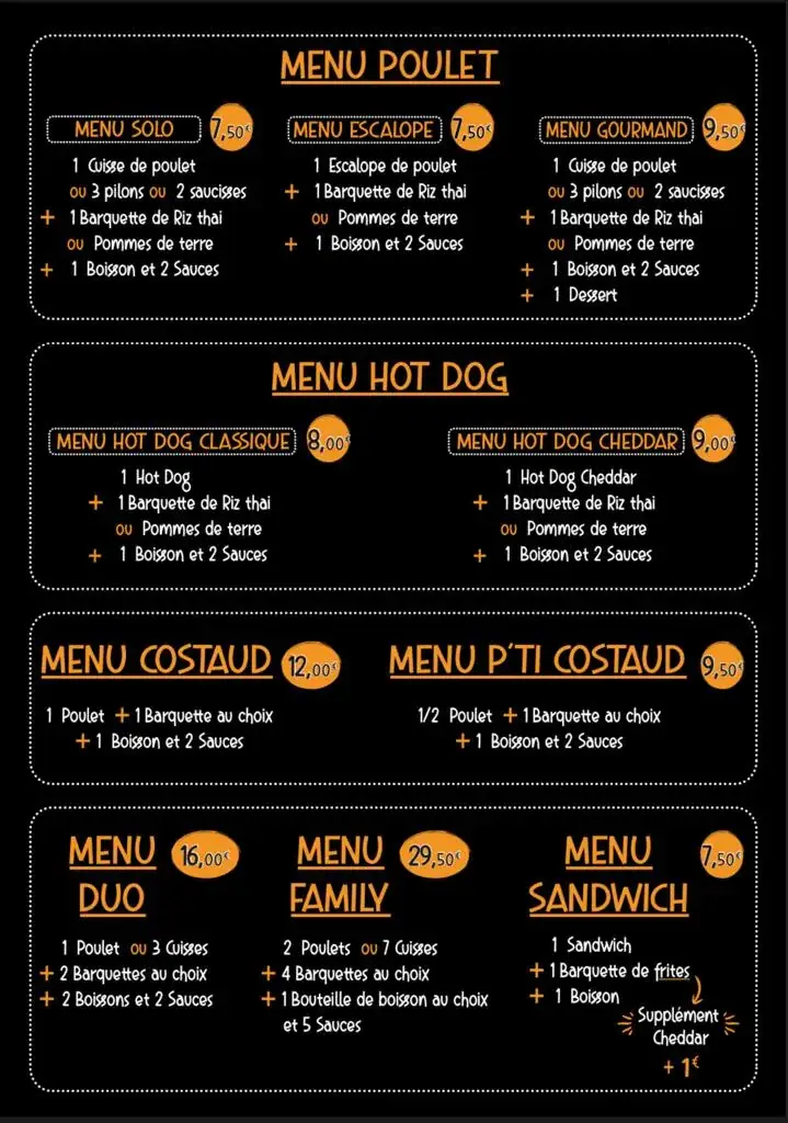 Menu_O' Point Poulet_Bondy_image_1