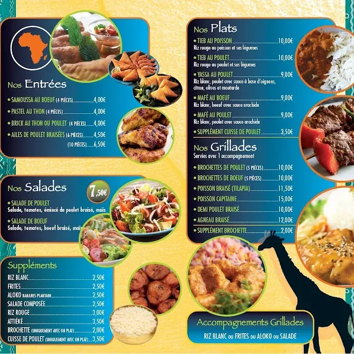 Menu_African Evasion_Brou-sur-Chantereine_image_1