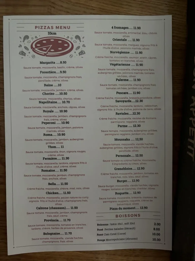 Menu_PIZZA NONNA (Domène)_Domène_image_2