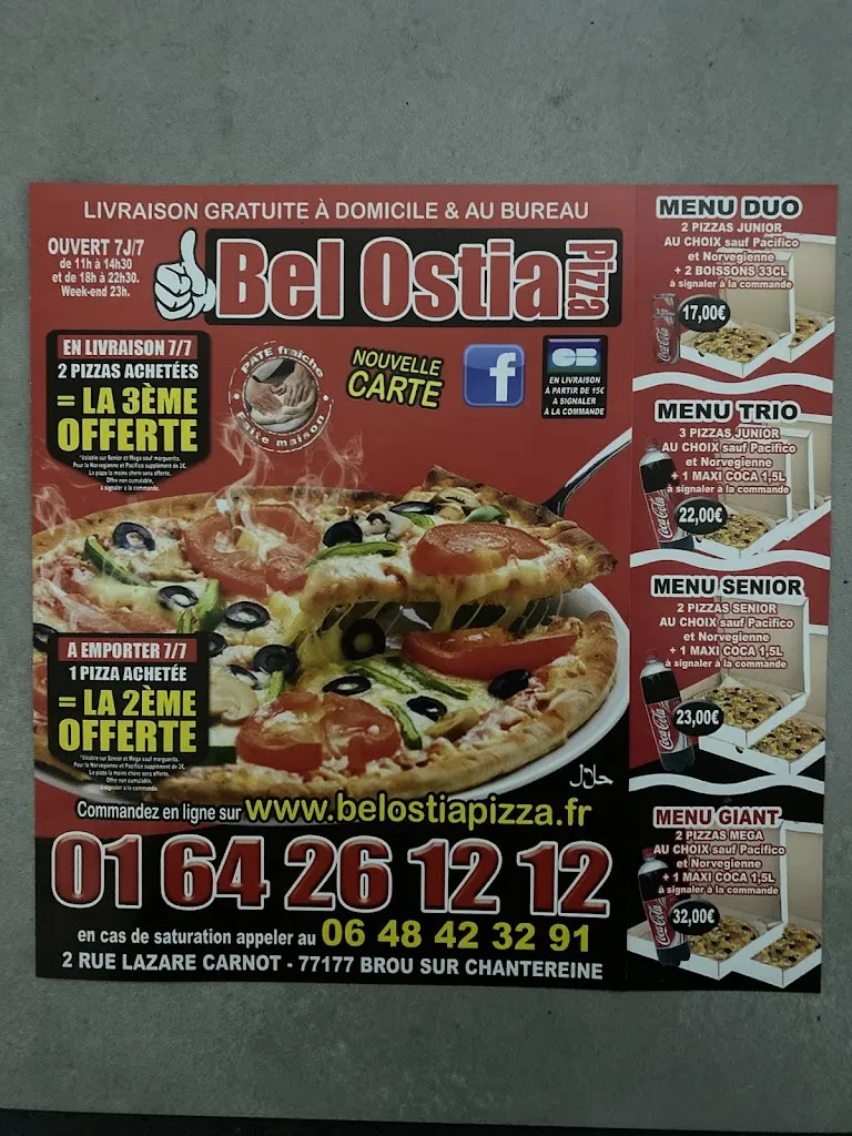 Menu_Bel Ostia Pizza_Brou-sur-Chantereine_image_1