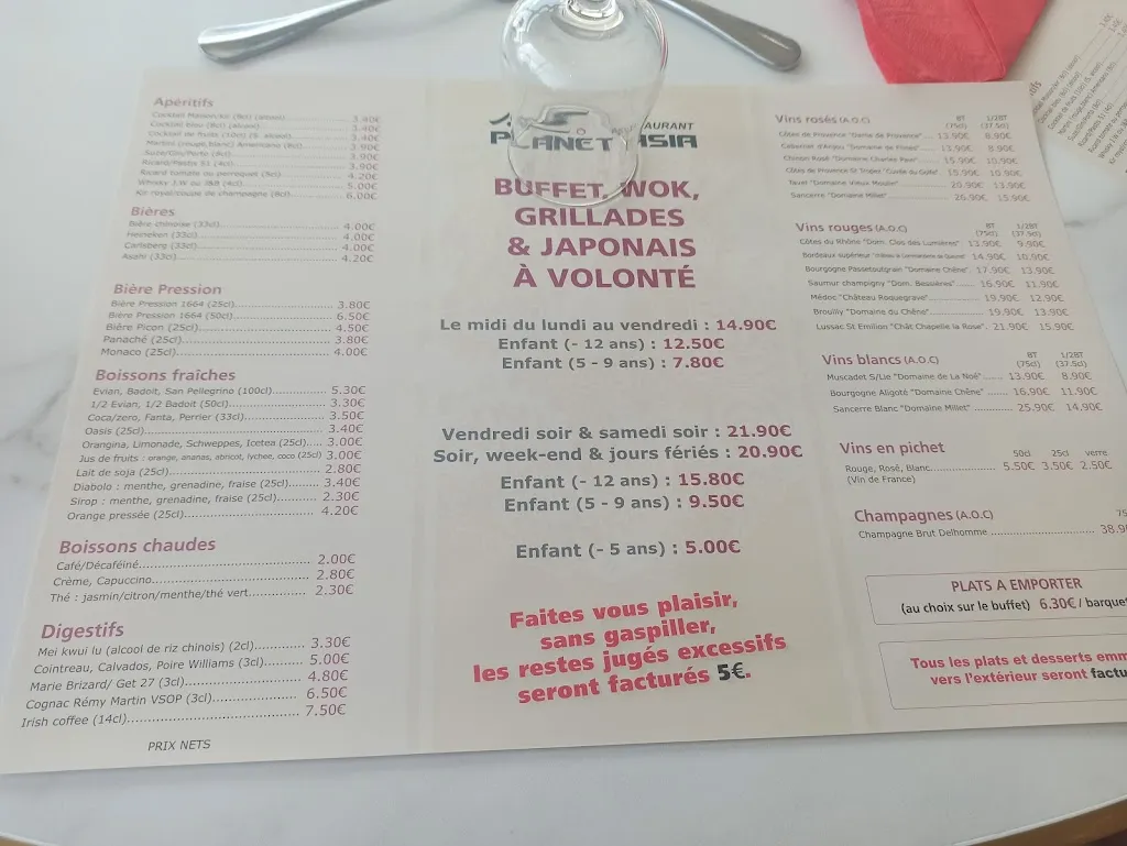 Menu_Planet Asia_Brétigny-sur-Orge_image_1