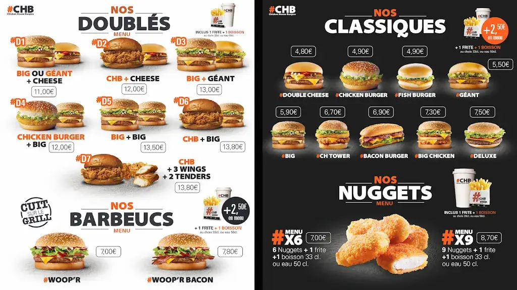 Menu_#CHB Brétigny sur Orge - Chicken House Burgers_Brétigny-sur-Orge_image_2