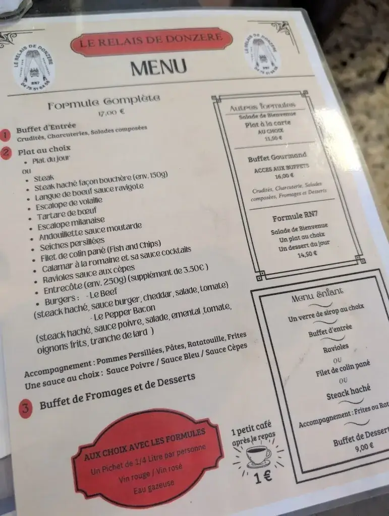 Menu_Relais de Donzère_Donzère_image_1