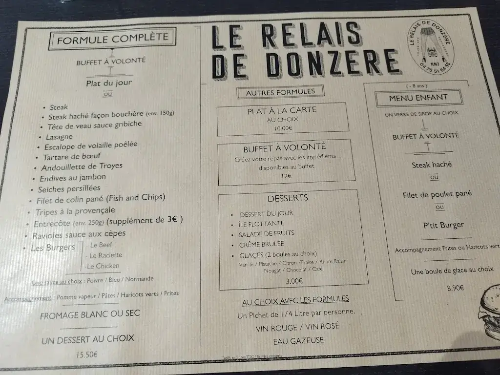 Menu_Relais de Donzère_Donzère_image_3