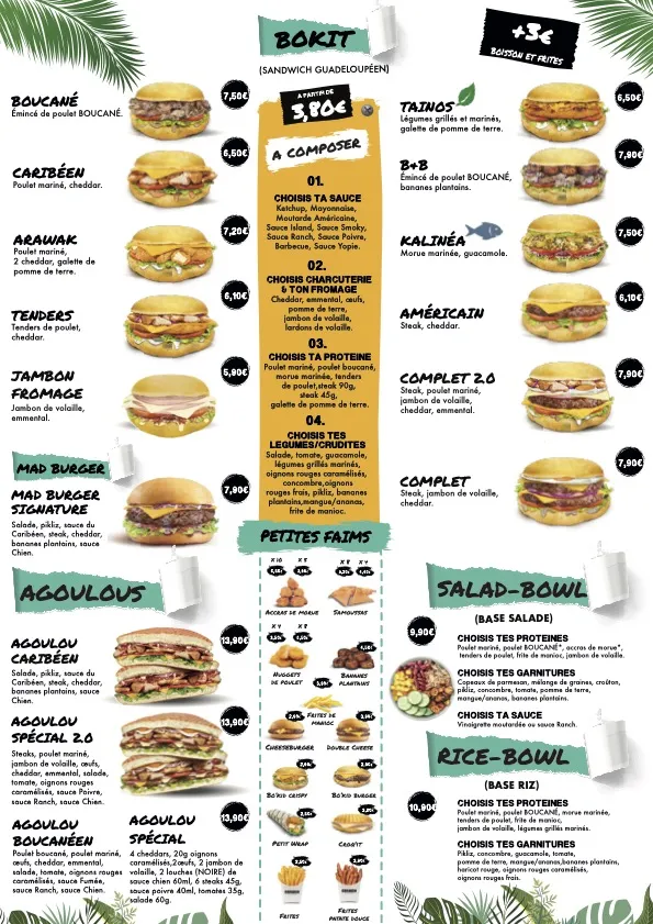 Menu_Le Caribéen Cachan_Cachan_immagine_1