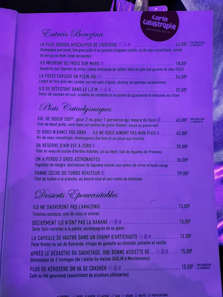 Menu_Dans les étoiles Pour votre confort garez vous sur le parking du KFC en face, à cause travaux dans la zone_Cergy_image_3