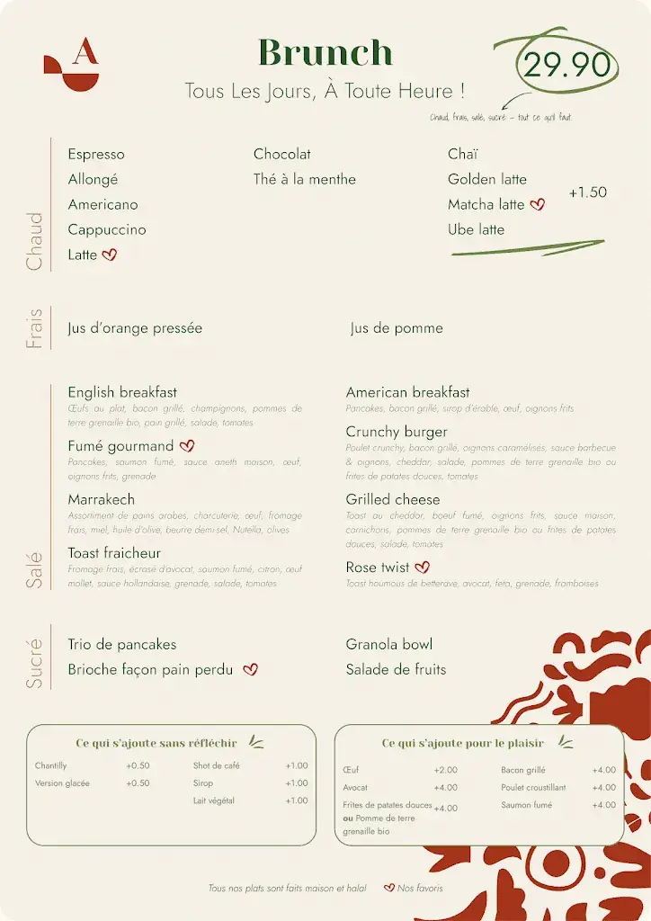 Menu_Amanah - Coffee & Restaurant_Bussy-Saint-Georges_image_1